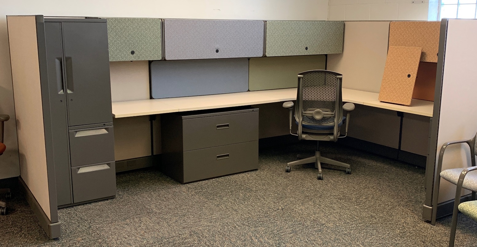 Details about   Herman Miller AO2 6' x 6' Cubicles Blue 