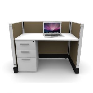 Call Center - Telemarketing Cubicle, 48" high panels - Image 1