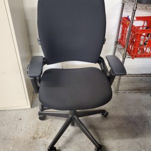 Steelcase Leap V2 Task Chair with black fabric - Image 1