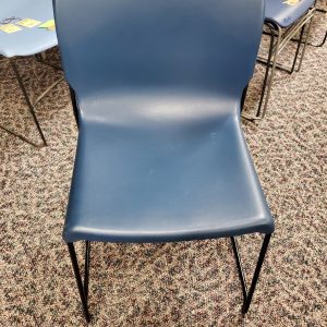 Royal Blue Stack Chair without arms - Image 1