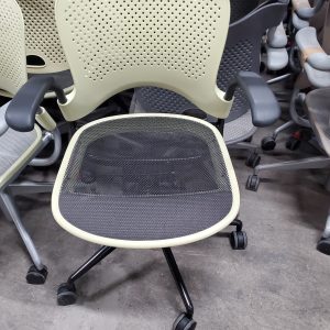 Herman Miller Caper Task chair with arms Citrus and Black - Image 1