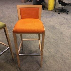 Wood Barstool - Image 1