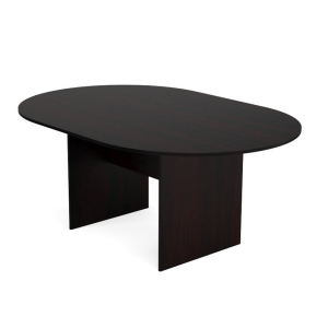 6 foot Racetrack Conference Table Espresso - Image 1