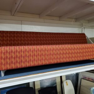 Straight Orange print sofa - Image 1