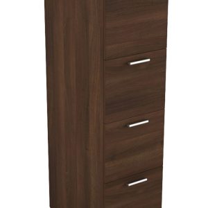 4 Drawer Vertical File Walnut - Image 1