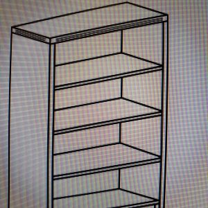 Bookcase 48 in Tall and 33.25 in wide White - Image 1