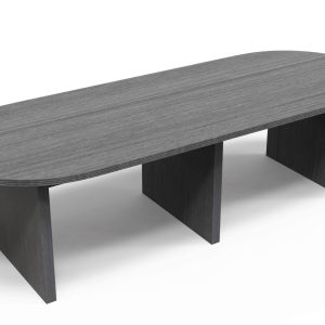 12 foot Racetrack Conference Table Samoa Gray - Image 1