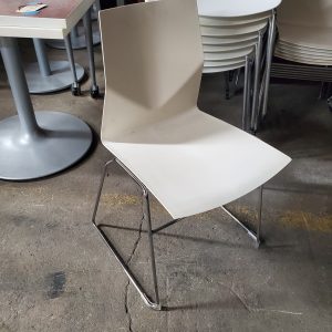 Hightower Sled base Stack Chair White - Image 1