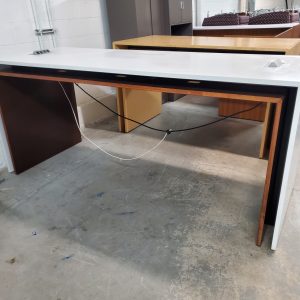 8-foot Rectangular Standing Height Conference Table - Image 1