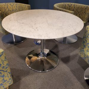 48 inch Round Conference Table with marble top - Image 1