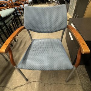 Stack Guest Chair With Wood Arms - Image 1