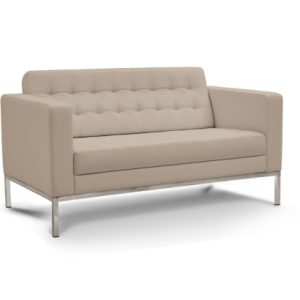 Loveseat Sand Leather - Image 1