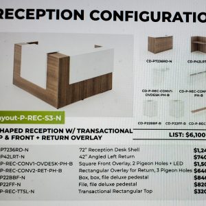 POTENZA "L" Shaped Reception w/Transactional Top & Front Overlay - Image 1