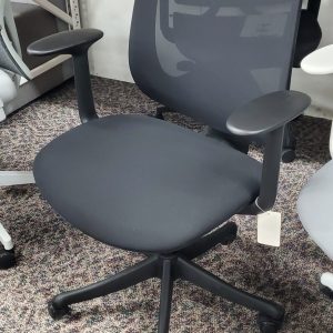 Base Task Chair with Black Frame and Black Fabric