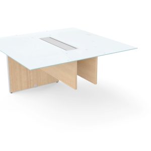 Potenza 14' Conference Table 10' + 4' Extension and Glass Top - Image 4