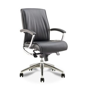 Alto-Mid-Back-Fixed-arm-Black - Image 1