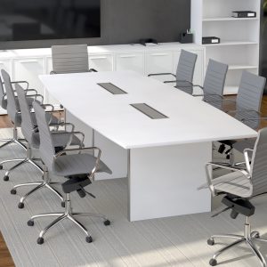 Potenza 10' Laminate Conference Table White - Image 1