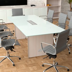 Potenza 8' Glass Top Conference - Image 1