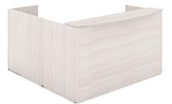 L Shaped Reception Desk with laminate floating top