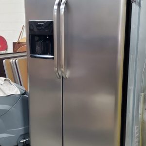 Double Door Refrigerator Stainless Steel - Image 1
