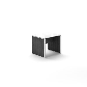 Attachment Details  Deluxe End table with glass frosted top Grigio