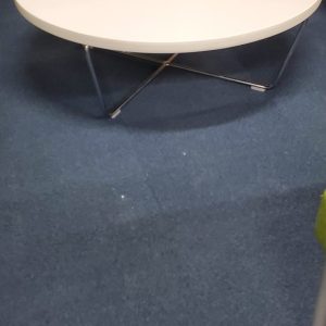 36" Round Coffee Table with Chrome X base - Image 1