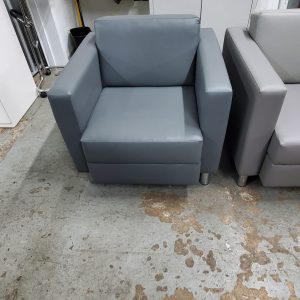 Allante Dark Grey Club Lounge Chair