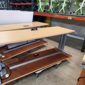 24 x 72 Stationary Training Table Maple Finish