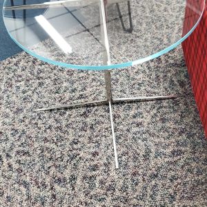 Chrome and Glass Side table