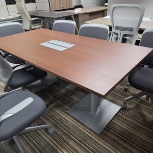 National 6 foot Conference Table with power