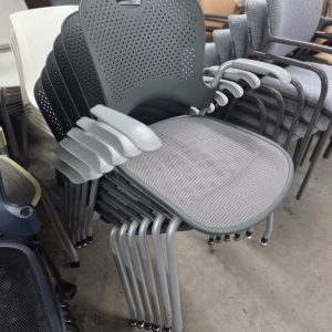 Herman Miller Caper Stack with arms NO CASTERS