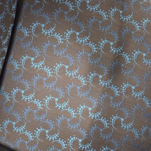 Upholstered Guest Chair with dark wood legs - Image 4