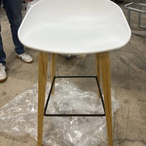 Bar Height Stool White